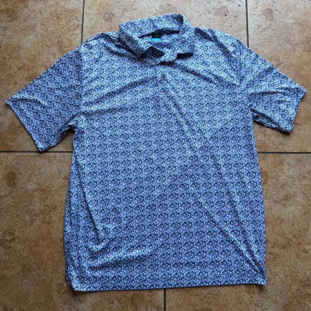 Blue Patterned Men's Shirt